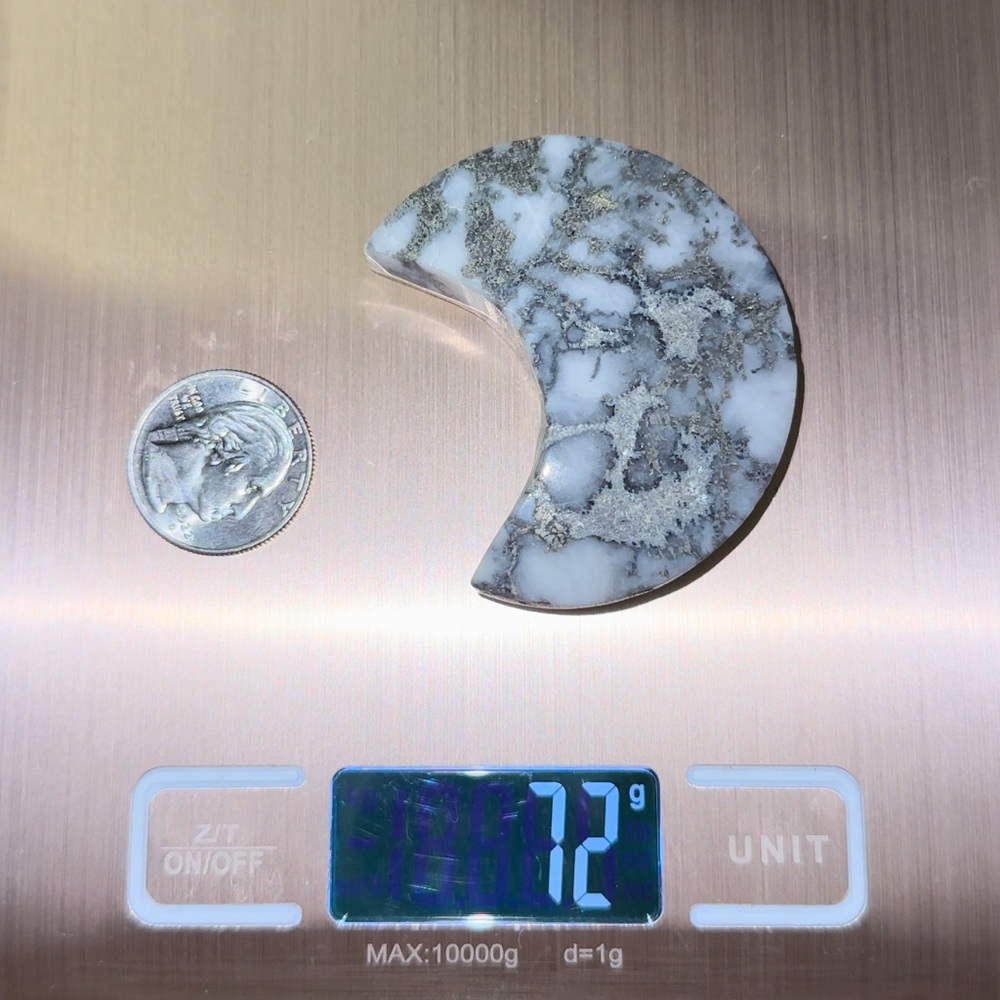 Pyrite agate moon - Picture 2 of 2